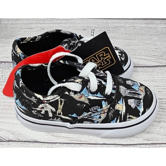New in box!! Vans Authentic Star Wars Dark Planet Toddler Shoes size 4.5‎ - Picture 1 of 16